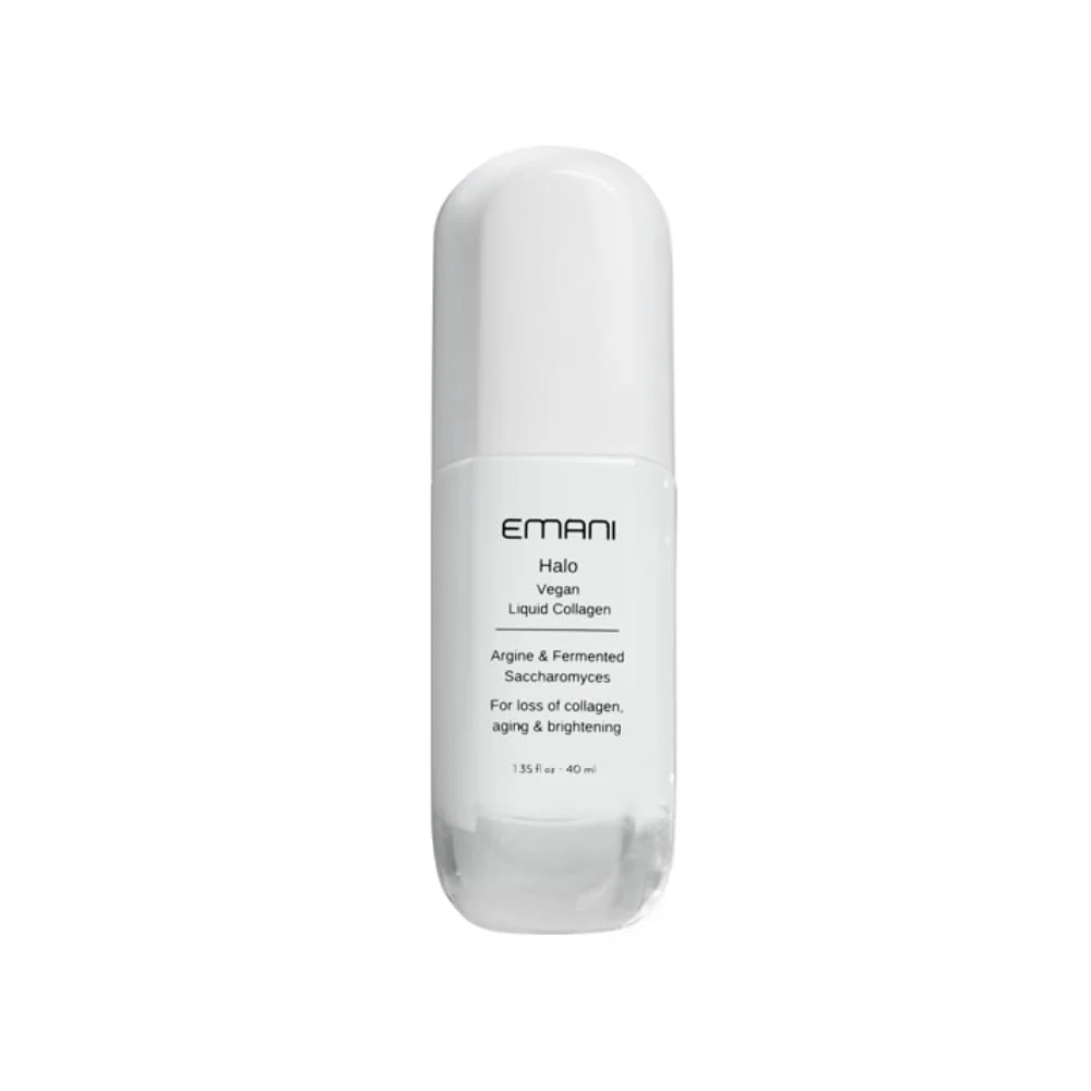 Original Design Emani Halo Vegan Collagen Serum for Face Anti Aging Peptide Serum with Collagen Boost I for Fine Lines Wrinkles and Rough Texture 1.18 fl oz User-Friendly