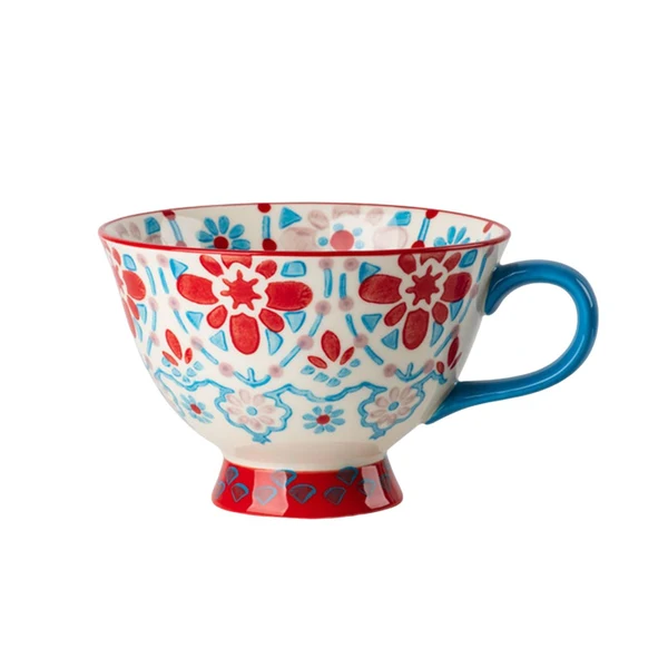 Functional Maxbell Ceramic Cup Birthday Gifts Porcelain Tea Cups for Tea Cappuccino Office Style C Top-Quality