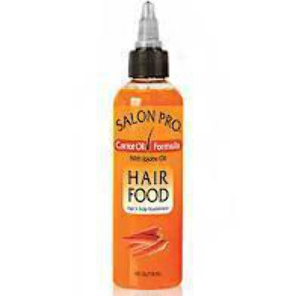Easy-to-Use SalonPro Hair Food Carrot Oil Formula With Jojoba Oil 4 Oz Clean