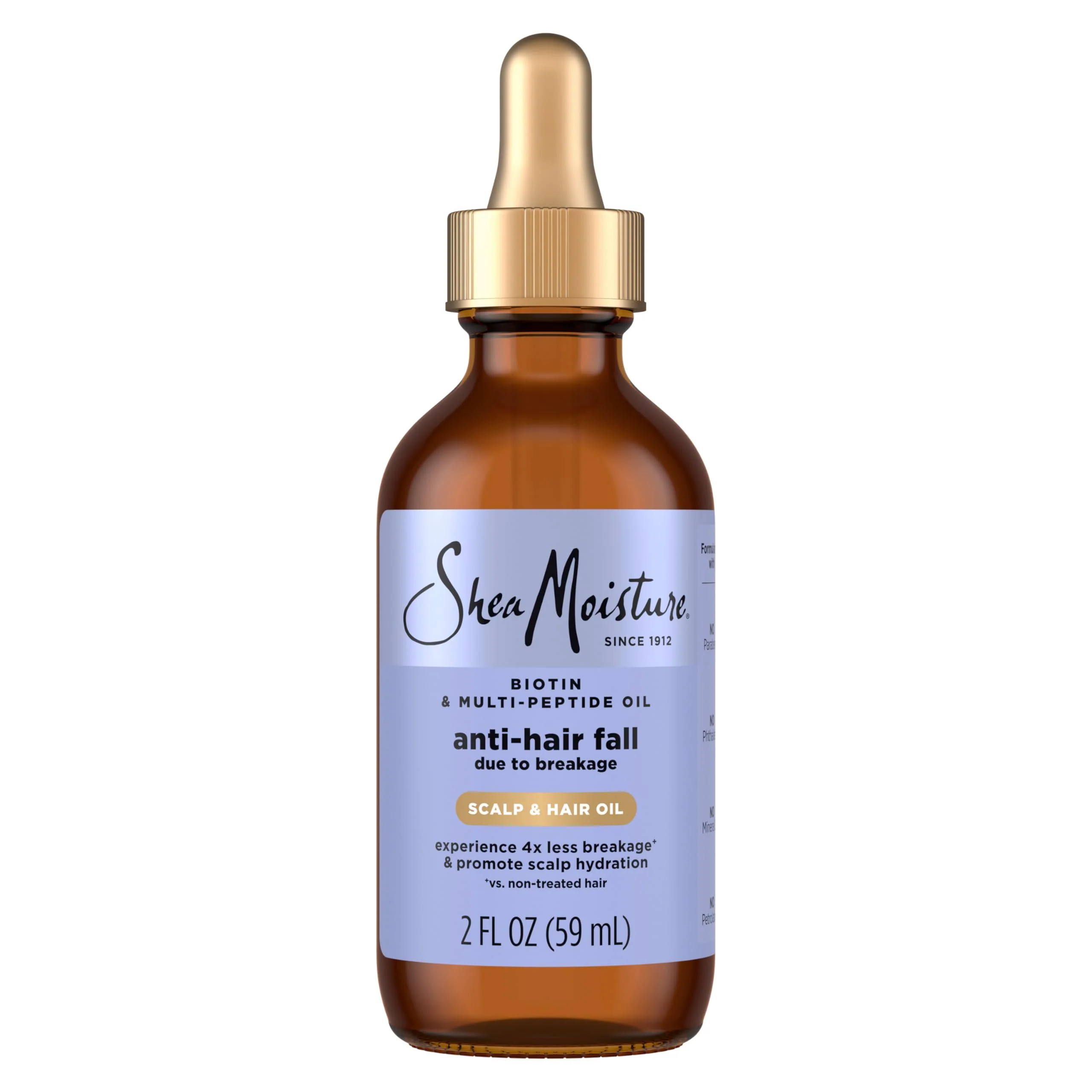 Recyclable SheaMoisture Scalp Hair Oil Anti-Hair Fall for Healthy Looking Hair and Moisturized Scalp with Biotin Multi-Peptide ScalpBoost Technology 2 oz Effective