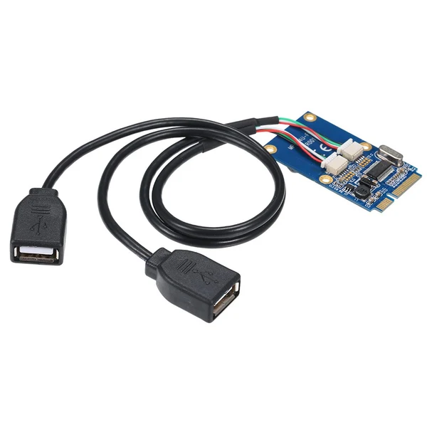 Refined Maxbell Mini Pci-E to USB Adapter Card Conversion Extender Express with USB cables Exceptional