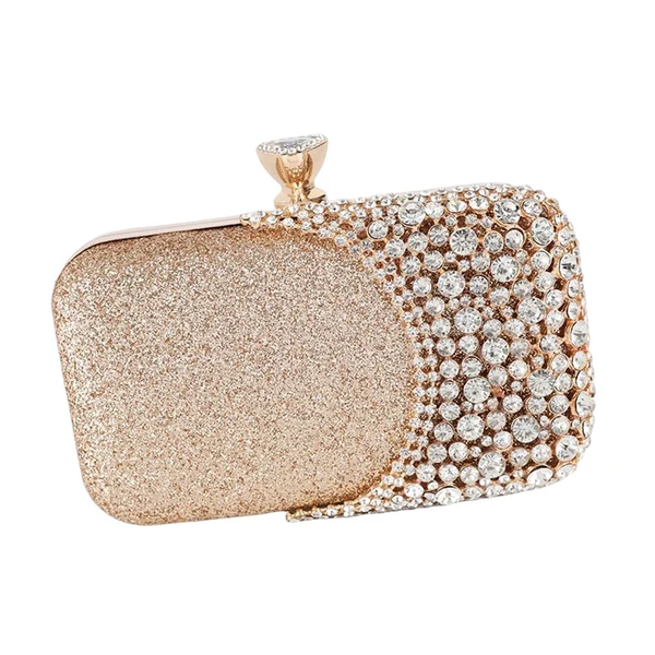Consistent Maxbell Elegant Clutch Purse Handbag Women Evening Bag for Gift Cosmetic Party Gold Premium Material