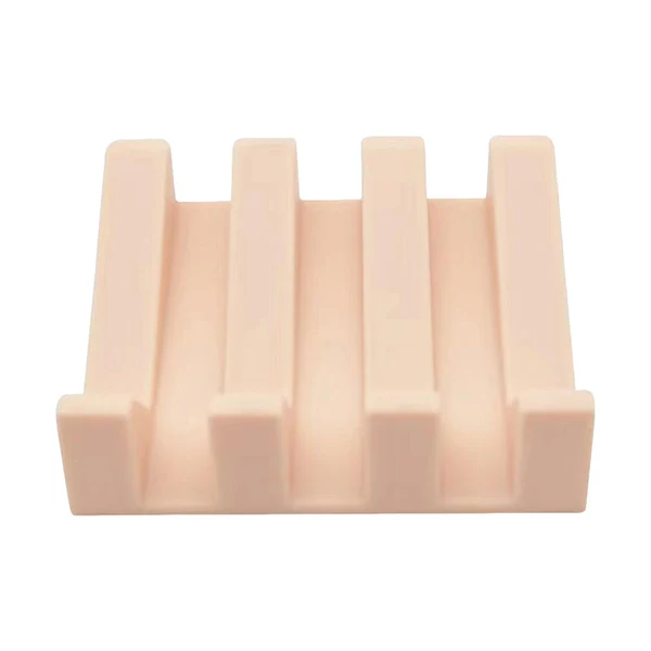Premium Material Maxbell Soap Dish Drain Tray Durable Drainer Storage for Bathtub Bath Decoration Light Pink High-Performance