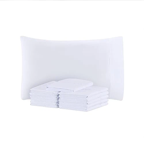 First-Class Arkwright Bulk Microfiber Queen Pillow Cases - Pack of 12 - Soft Hypoallergenic Pillowcases and Bedding Essentials for Hosts and Hotels Standard Eco-Friendly