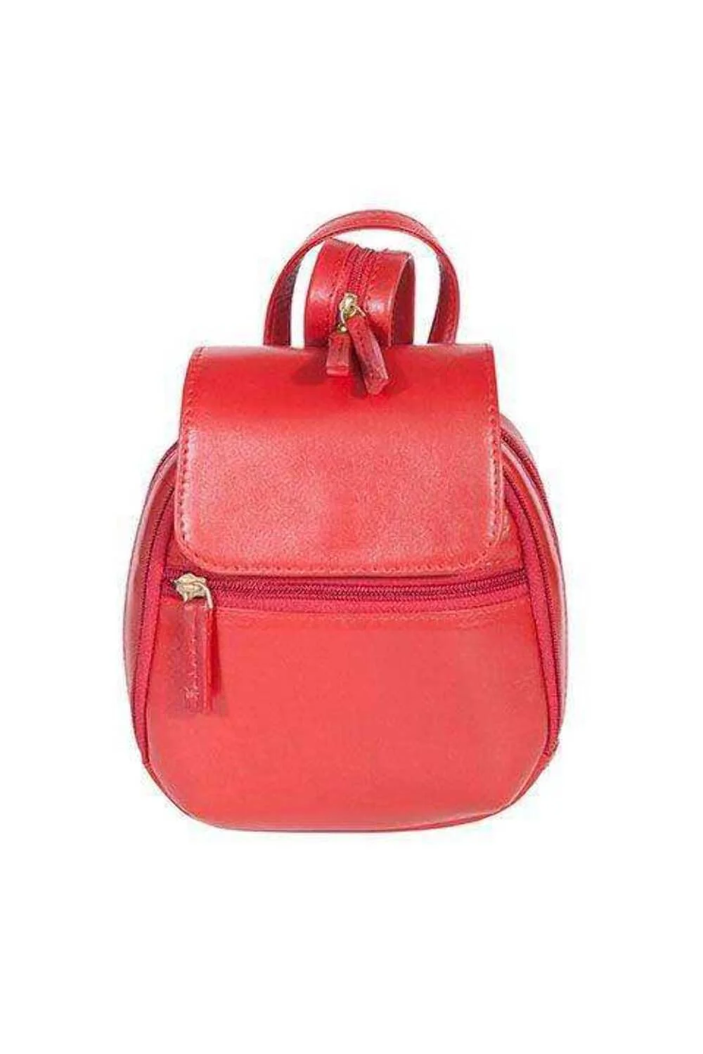 Secure Mini Leather Backpack Breathable