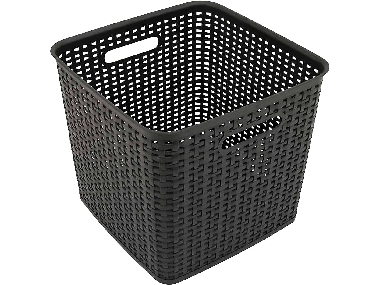 Effective Advantus 37519 Extra Large Open Lid Storage Bin Black Optimized