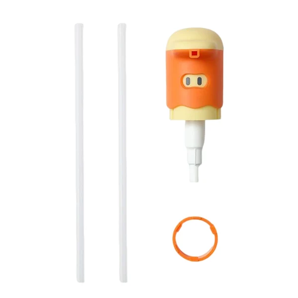Fine Crafted Maxbell Multipurpose Bottle Pump Reusable for Restaurant Hotel Kitchen BBQ Orange Healthy