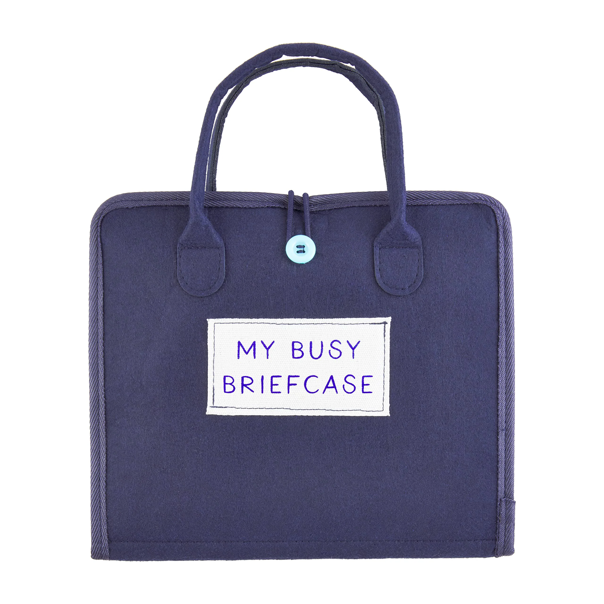 Fine Crafted Mud Pie Blue My Busy Briefcase Premium