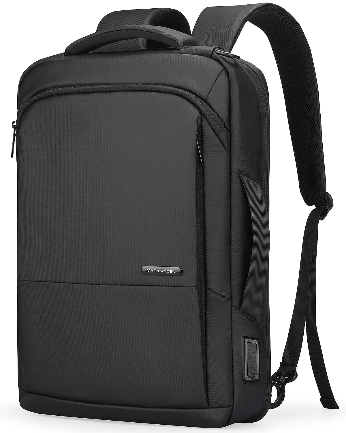 Environmentally Friendly Muzee 3in1 Slim Business Backpack Laptop Backpack For Men with Executive Briefcase Casual Daypack Fits 15.6 Inch Laptop USB Port Black Trusted