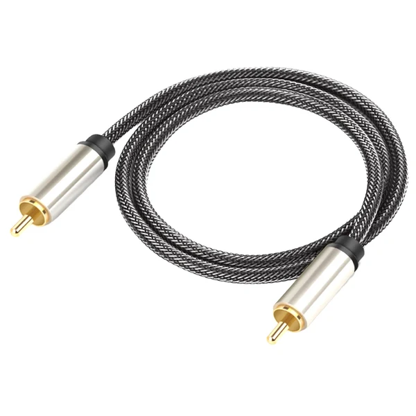 Authentic Maxbell Coaxial Digital Audio Cable 1 Male to 1 Male RCA for Soundbar 0.5m Trendy