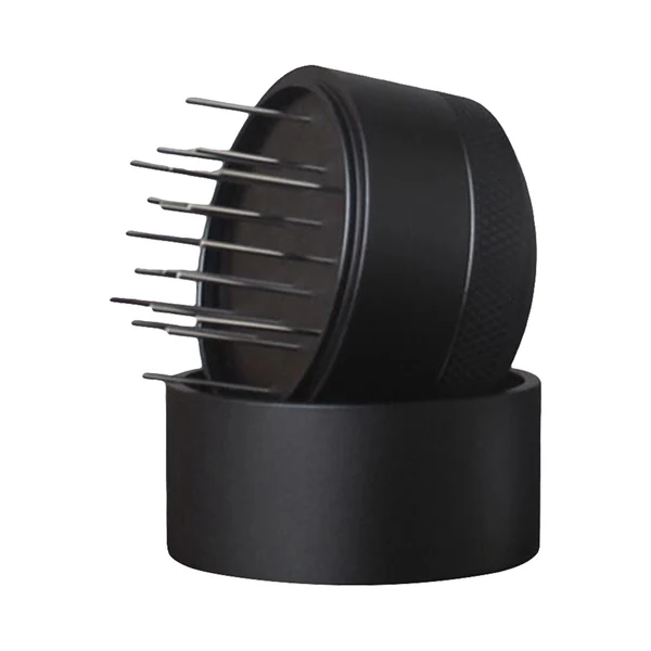 Breathable Maxbell Manual Coffee Stirrer Distributor Espresso Stirrer 20 Pins Adjustable Depth 53mm Black User-Friendly