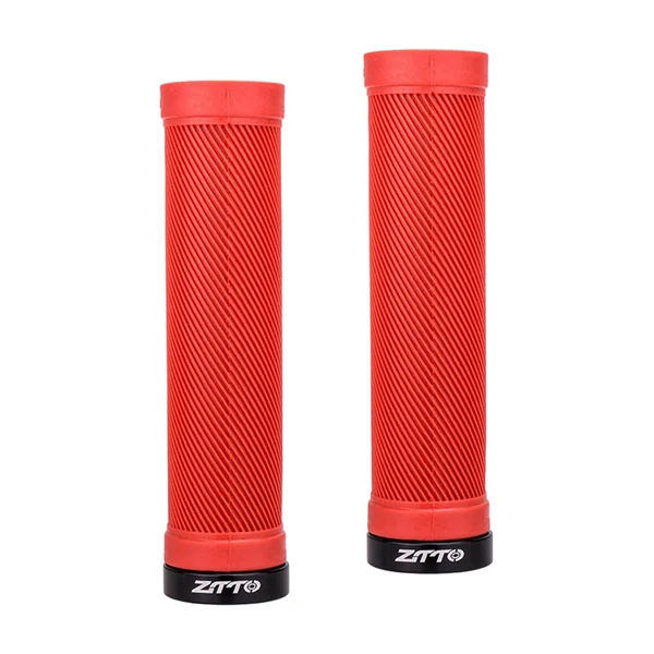High-Performance Maxbell Bicycle Handlebar Grips Shock Absorbing 22mm Bike Lockable Handle Grip Red Sustainable