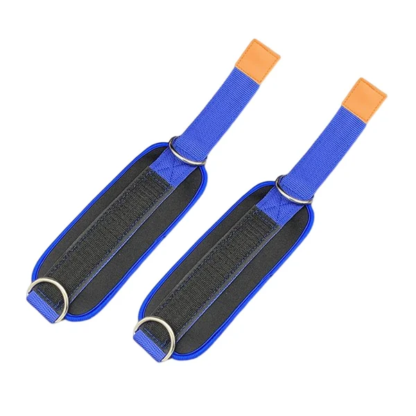 Consistent Maxbell Ankle Straps Cable Machine Attachment Adjustable for Legs Extensions Blue Traditional