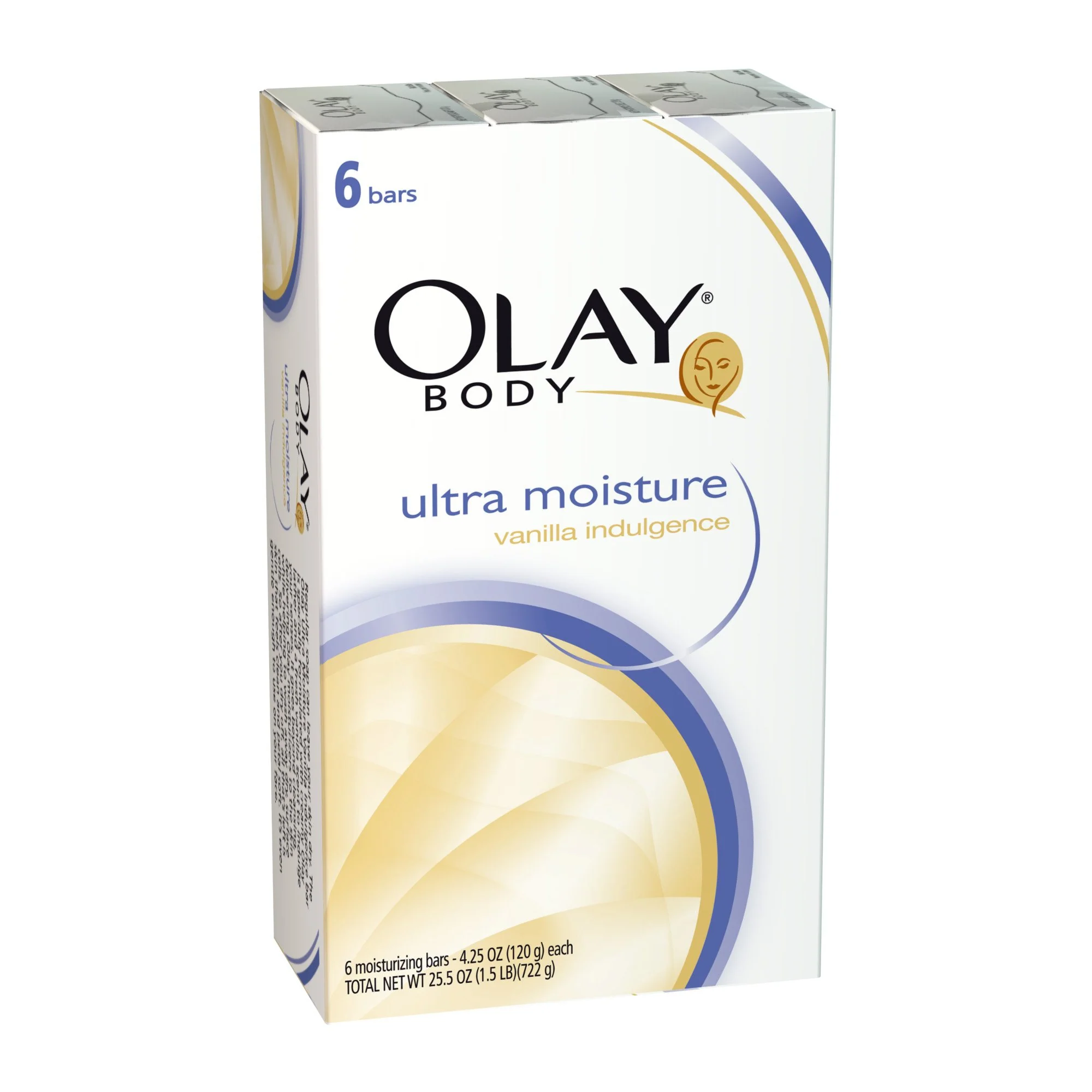 Authentic Olay Body Ultra Moisture Bath Bar Vanilla Indulgence 6 Count 4.25 Ounce Pack of 4 Exceptional