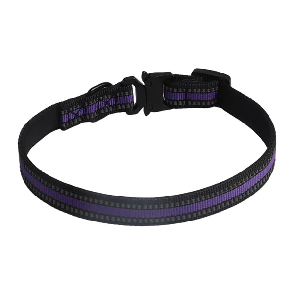 Casual Maxbell Nylon Dog Collar Quick Release Buckle Puppy Collars Durable Pet Cat Collar Purple Long-Lasting
