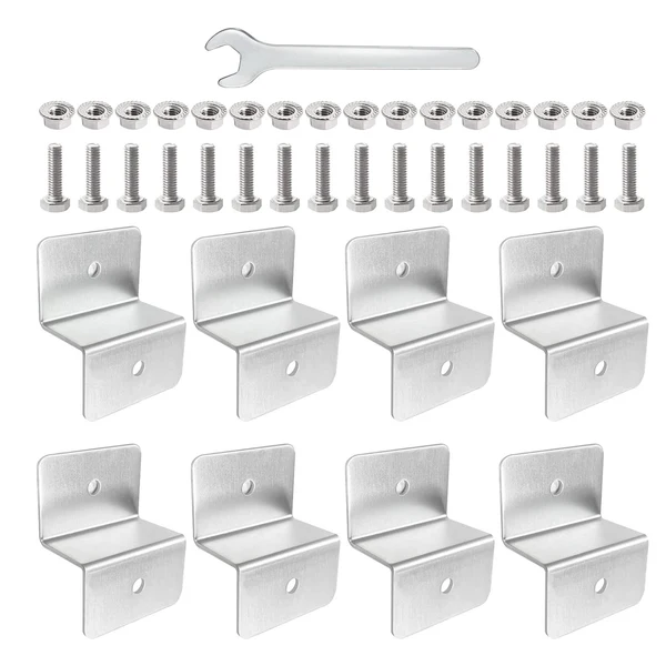 Genuine Maxbell 8Pcs Aluminium Bracket for solar Panel Cabins for Caravan RV Nuts Bolt Functional