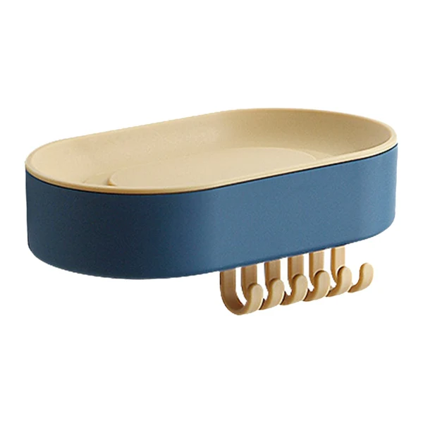 Crafted Maxbell Soap Sponge Rack Draining Kitchen Storage Rack Storage Rack for Shower Blue Responsible