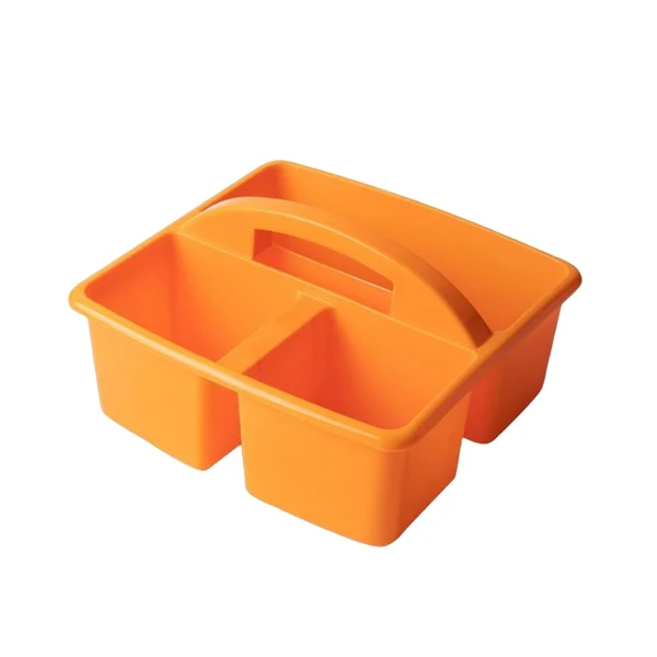Elegant Maxbell Desktop Compartment Caddy Holder Stackable Case for Crafts Sewing Dorm Orange Consistent