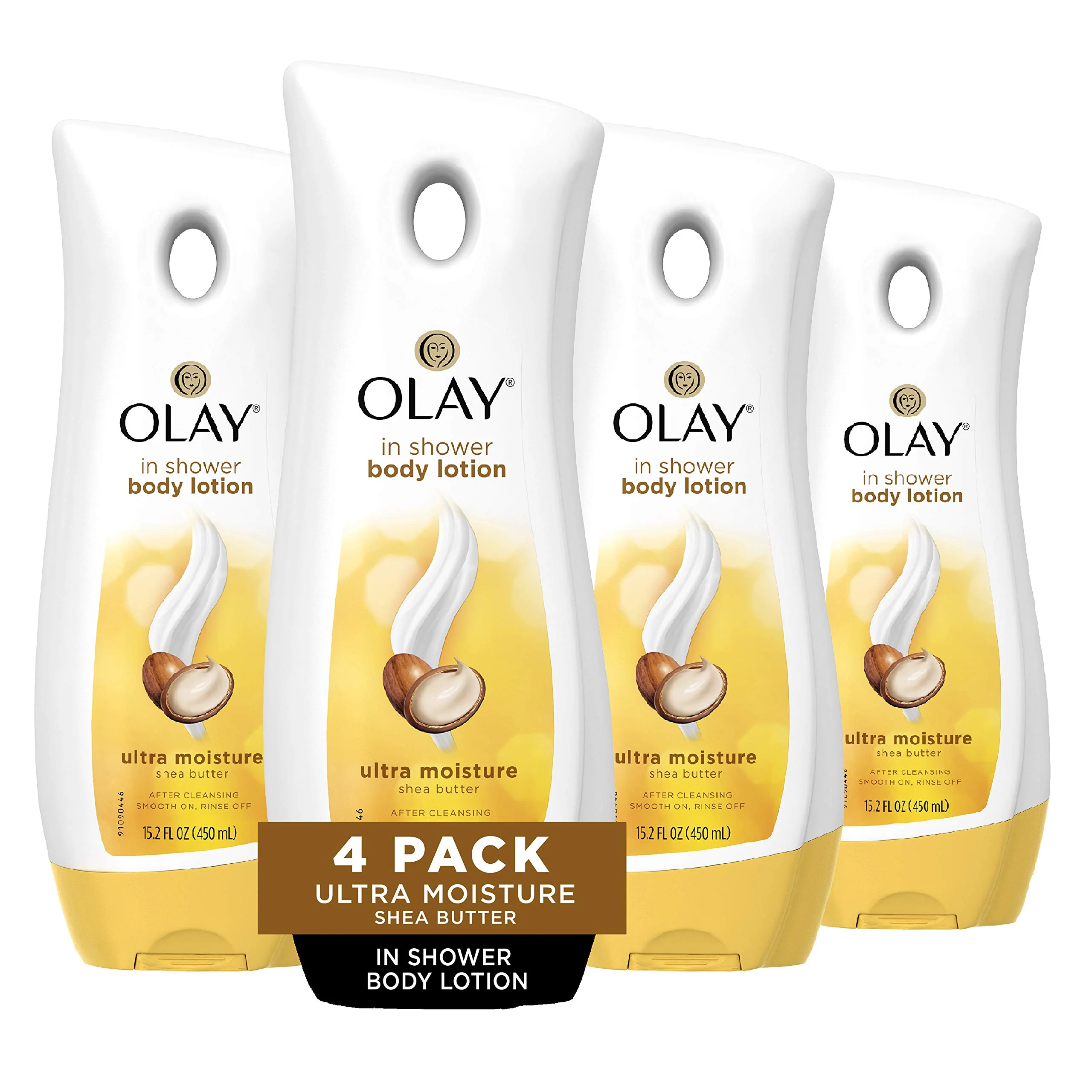 Relaxed Olay Ultra Moisture Shea Butter In-Shower Body Lotion Improves Dry Skin Hydration in 5 Days 15.2 Fl Oz Pack of 4 Comfortable