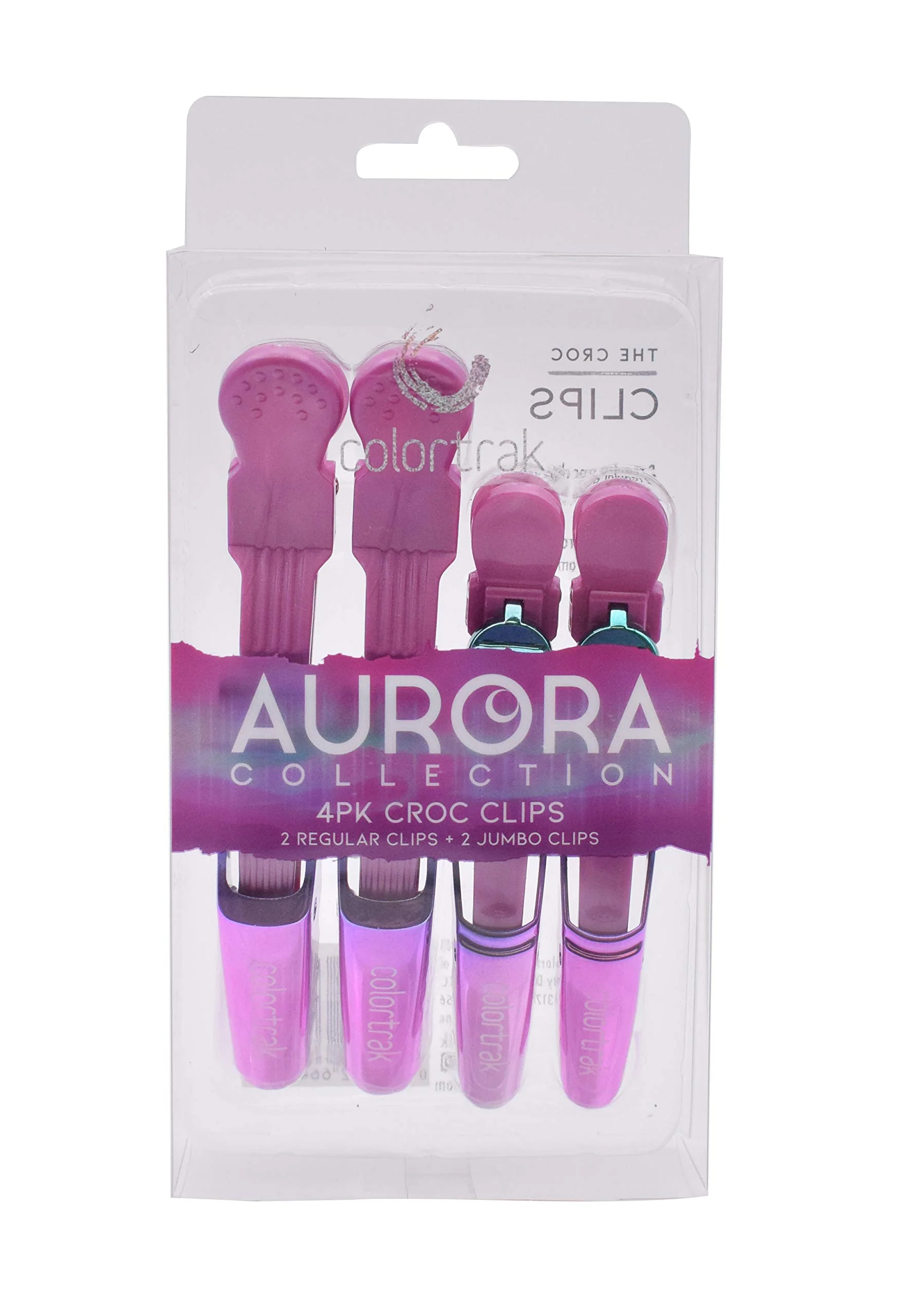 Lightweight Colortrak The Aurora Collection Croc Clips 2 Jumbo Size 2 Standard Size Ergonomic Comfort Grips Double-Hinge Design Matches Other The Aurora Elegant