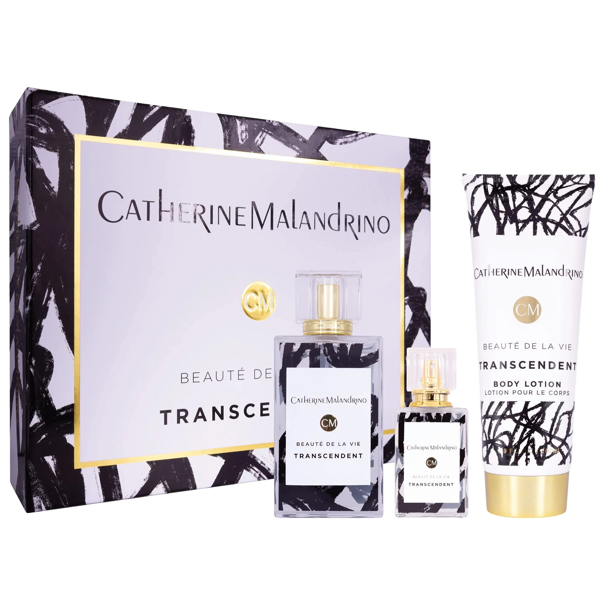 Versatile Transcendent by Catherine Malandrino Eau de Parfum 3 Piece Gift Set for Women High-Grade