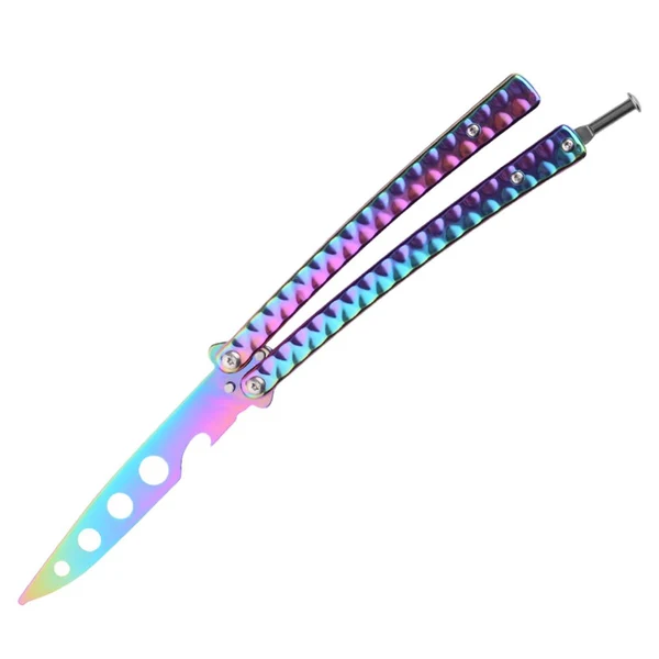 Modern Maxbell Butterfly Knife Trainer 3CR13 Steel Practice Swords Unsharpened Colorful Original