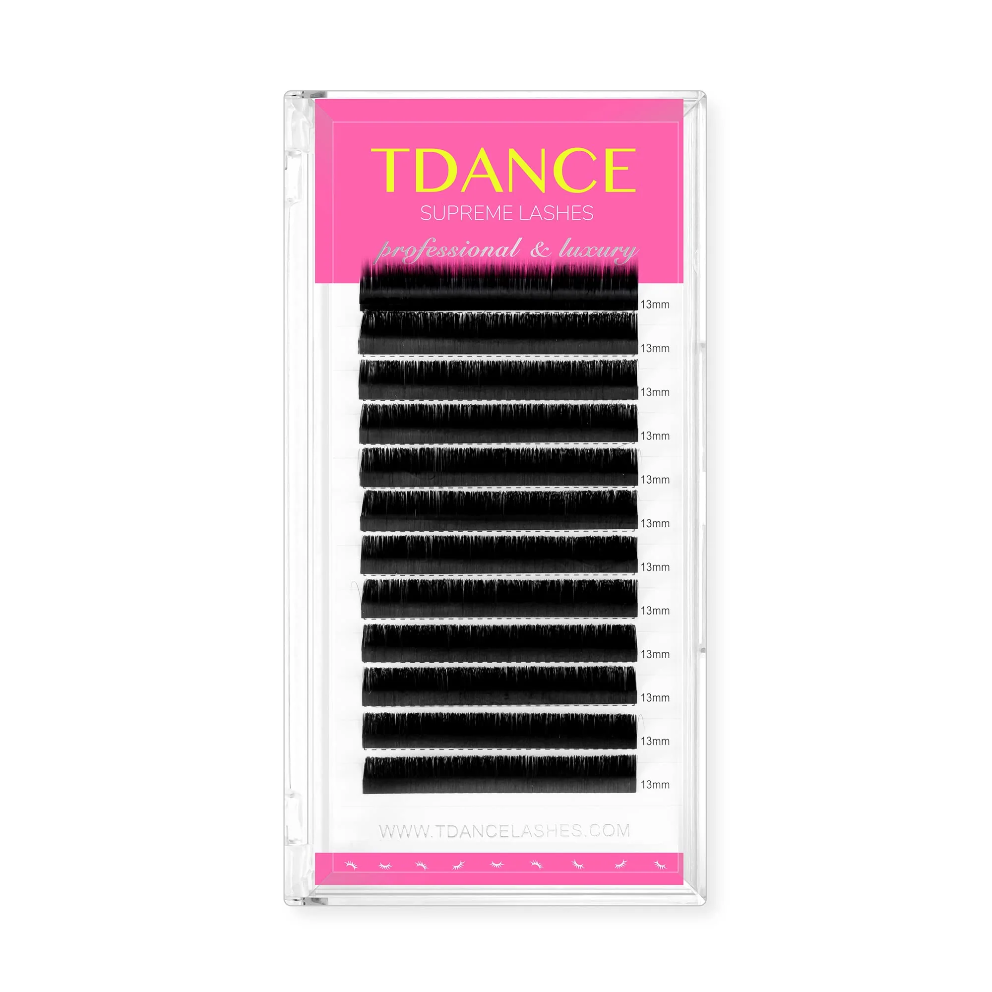 Breathable TDANCE Lash Extension Matte Black Eyelash Extension C CC D DD J B L Curl Volume Classic Lash Extensions 0.03-0.18mm Thickness Professional Salon Natural