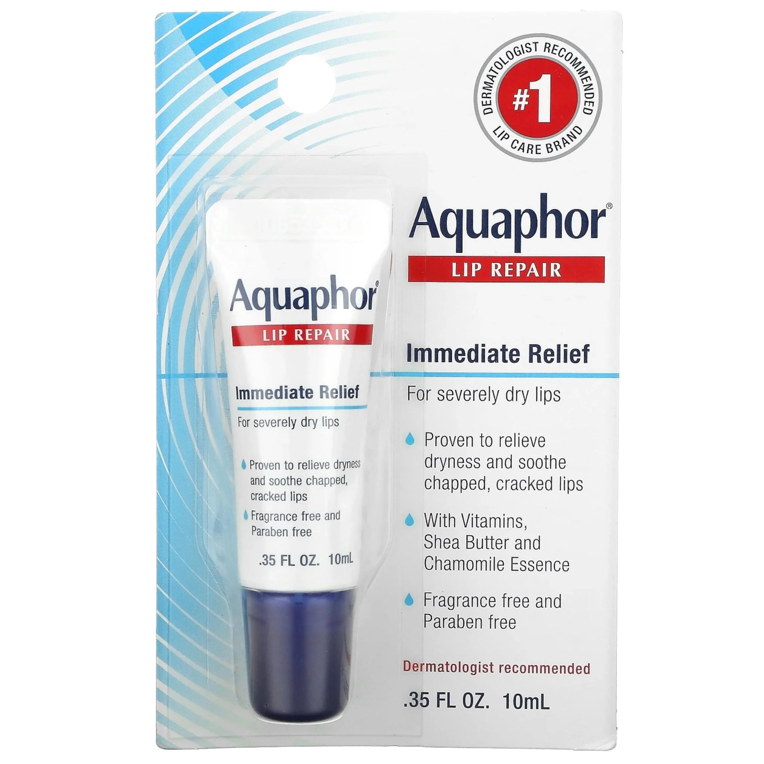 Breathable Aquaphor Lip Repair 0.35 oz Pack of 5 Prestigious