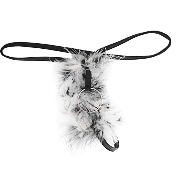 Carefully Designed Maxbell Men Sexy Plush T-Back O Ring Underwear Low-rise G-String Thong Briefs White Fast