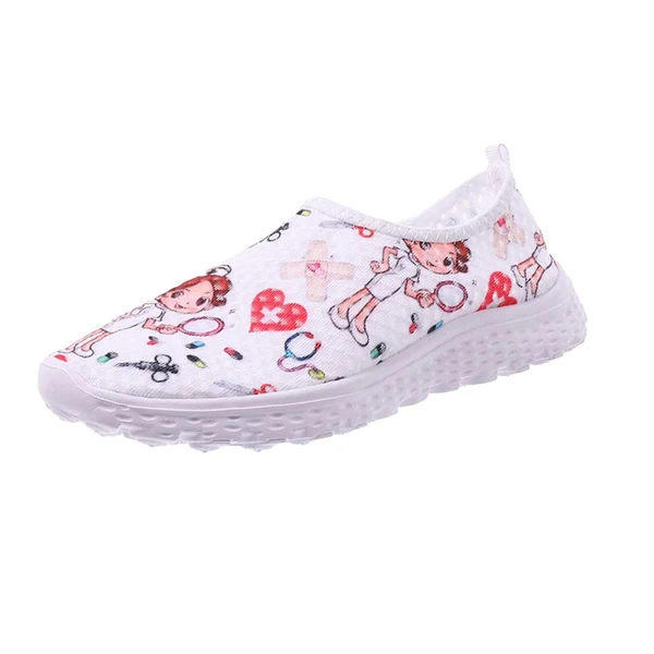 High-Quality Maxbell Nurse Doctor Print Women Sneakers Cosplay Shoes Slip On 37 Selected