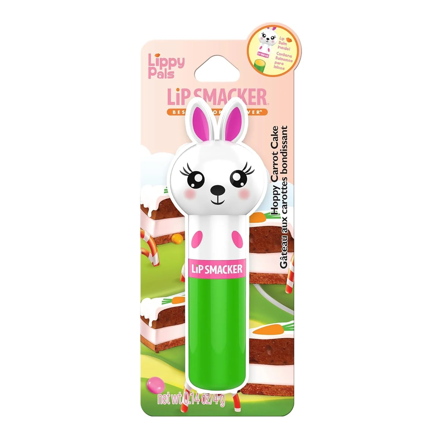 Fast Lip Smacker Lip Balm Bunny Hoppy Carrot Cake 0.14 Ounce Expertly Made