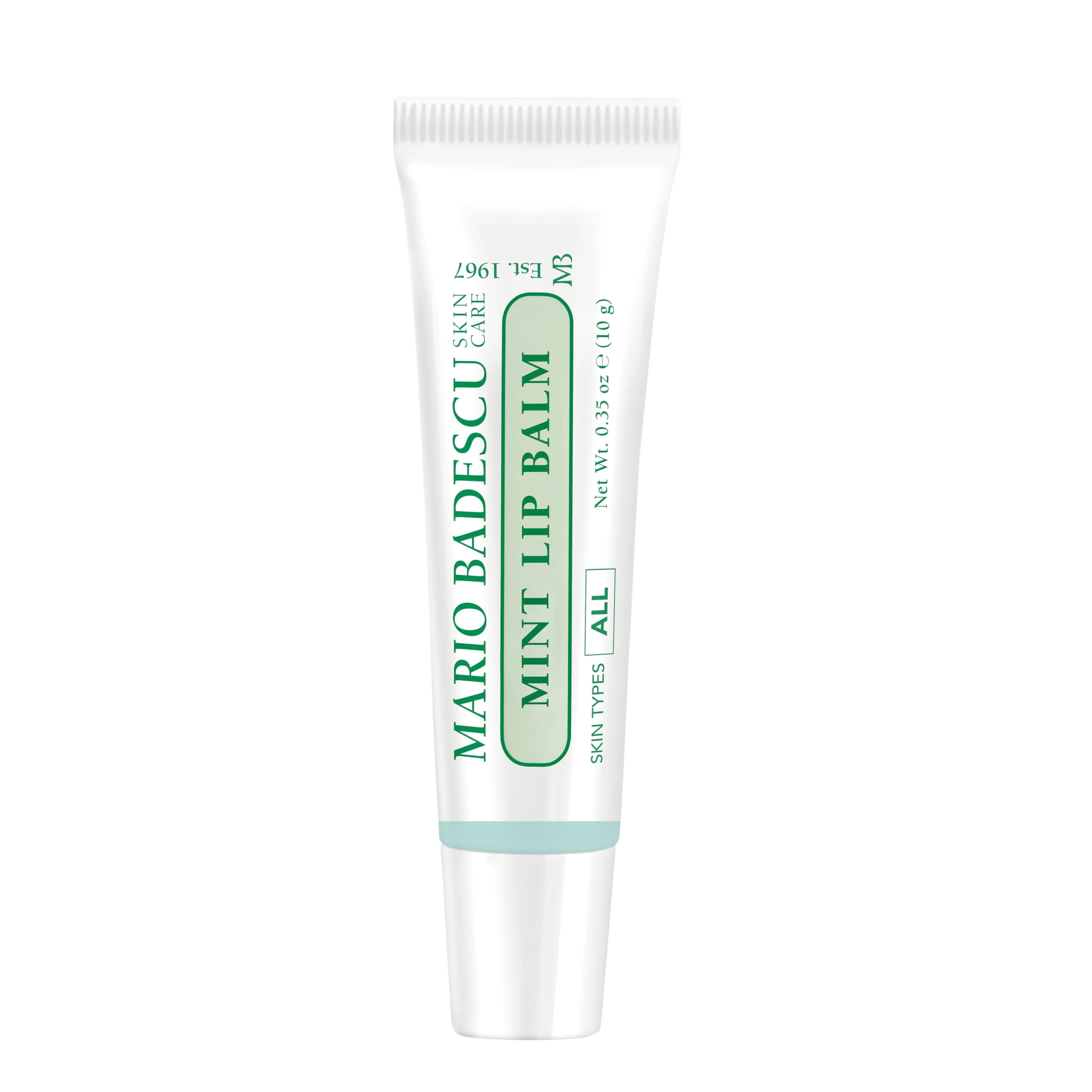 Safe Mario Badescu Moisturizing Mint Lip Balm for Dry Cracked Lips Infused with Coconut Oil and Shea Butter Ultra-Nourishing Lip Care Moisturizer High-Performance