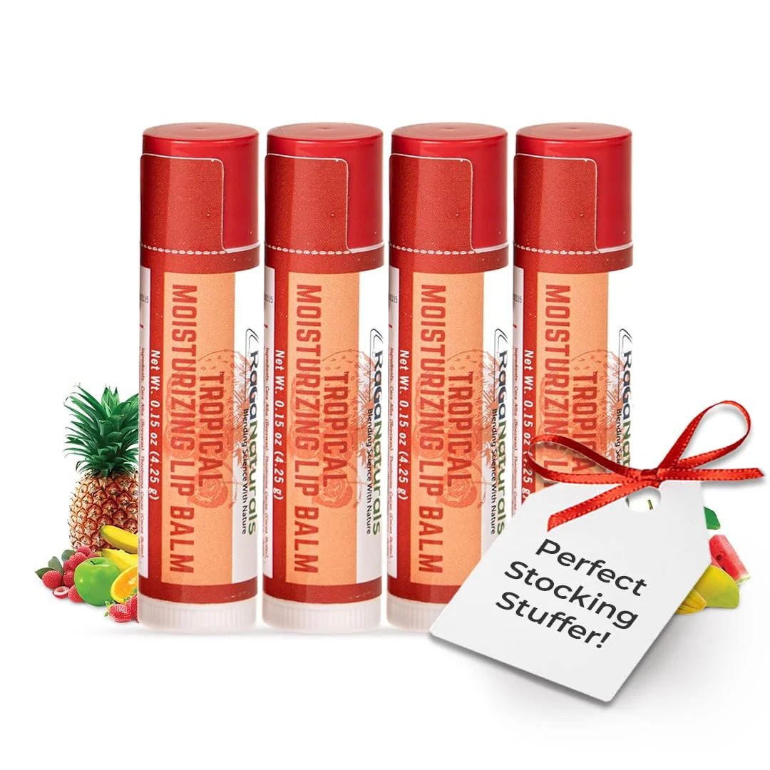 Versatile RaGaNaturals All Natural Tropical Moisturizing Lip Balm Nourishing Selected