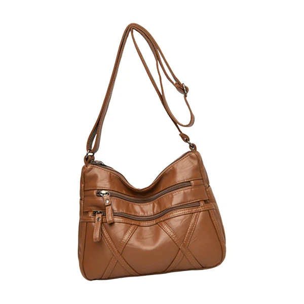 Artisan Maxbell Shoulder Bag Women Handbag Satchels Waterproof Satchel Wallet Tote Brown Authentic