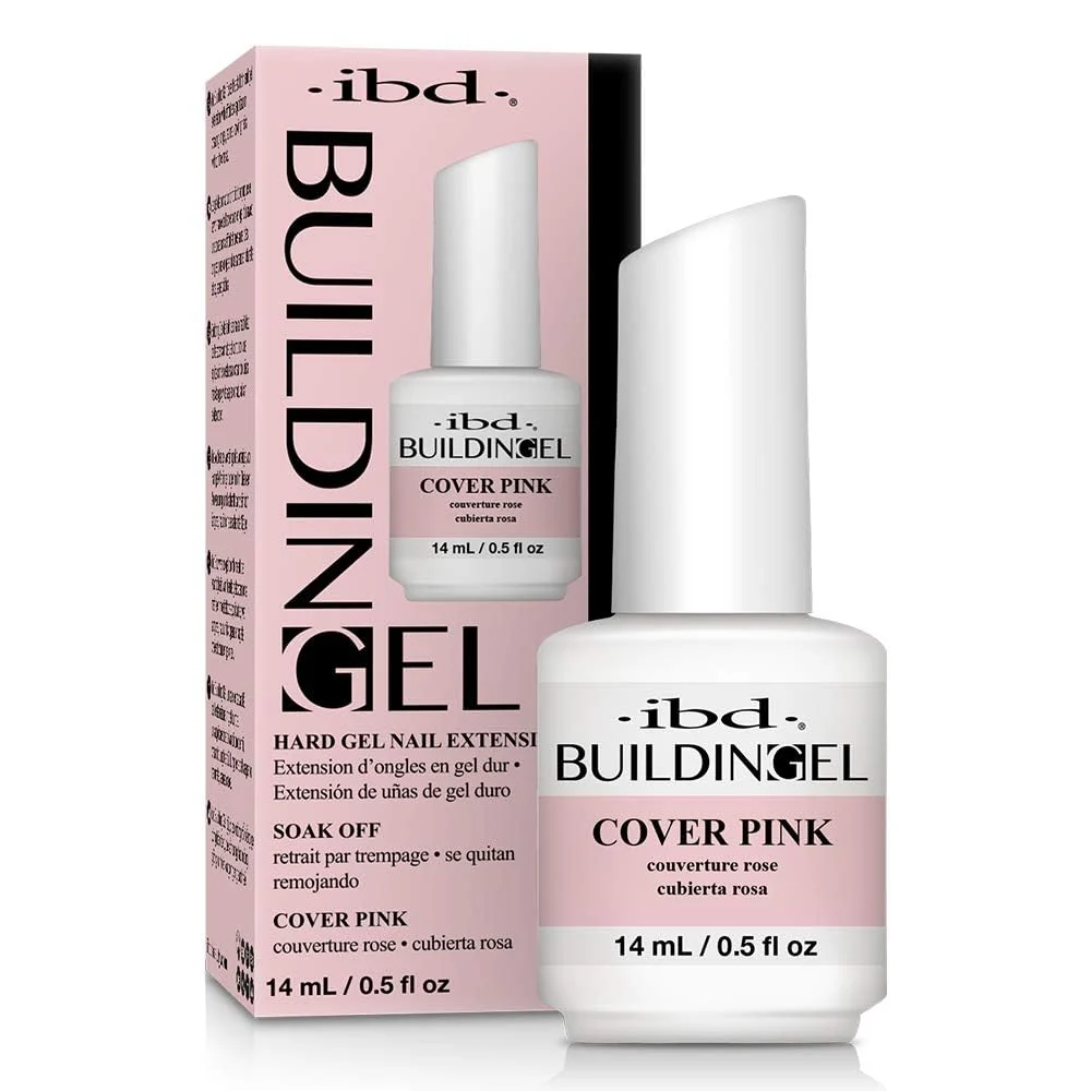 Verified IBD Building Gel Hard Gel Nail Extension Cover Pink 0.5 oz Lightweight
