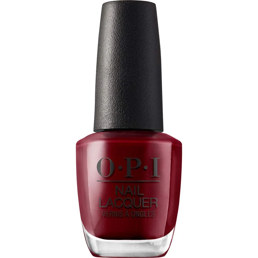 Environmentally Friendly OPI Nail Lacquer We the Female Opaque Dark Red Crème Chip Resistant Nail Polish Washington DC Collection Next-Generation