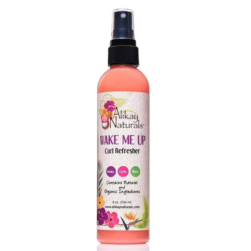 Stylish Alikay Naturals Wake Me Up Curl Refresher Natural Wheat Germ Oil Pomegranate Sweet Almond Oil 8 Ounce Quality