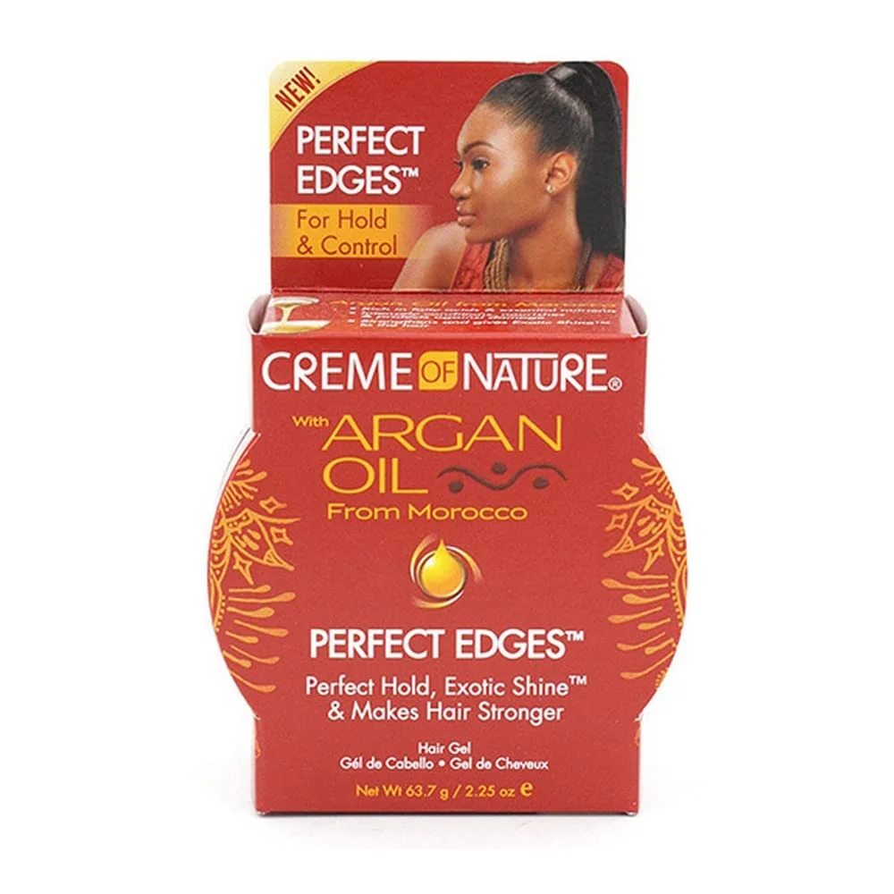 Outstanding Creme Of Nature Argan Oil Edges Control 2.25 Ounce Jar 66ml 2 Pack Certified