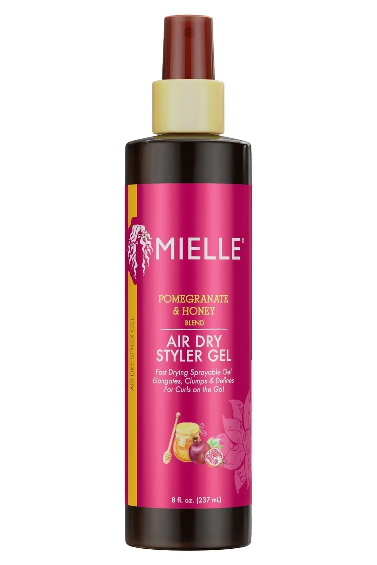 World-Class Mielle Pomegranate Honey Air Dry Styler Gel 8 Oz Pack of 1 User-Friendly