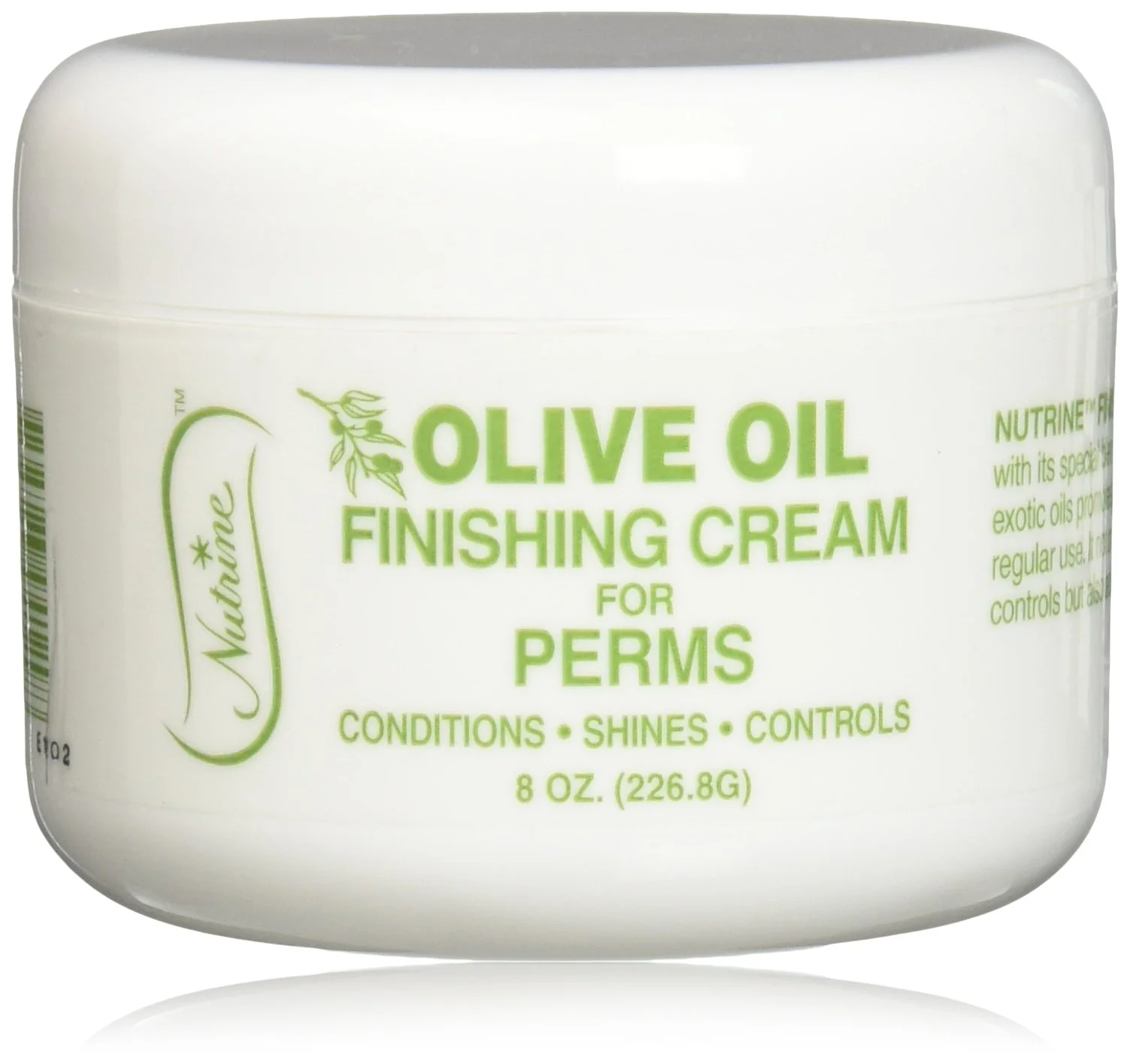Reliable Nutrine Finishing Cream Olive Oil Jar For Perms 8 Ounce Practical