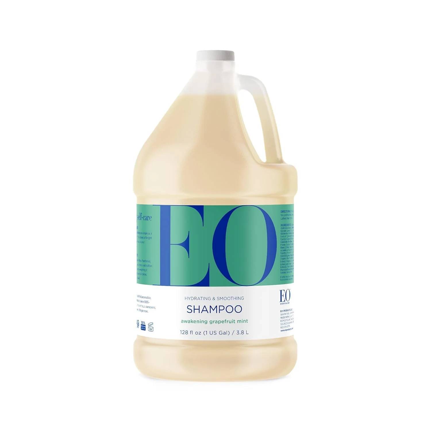 Flexible EO Shampoo 1 Gallon Grapefruit and Mint Organic Plant Based Hydrating Smoothing For All Hair Types Easy-to-Use