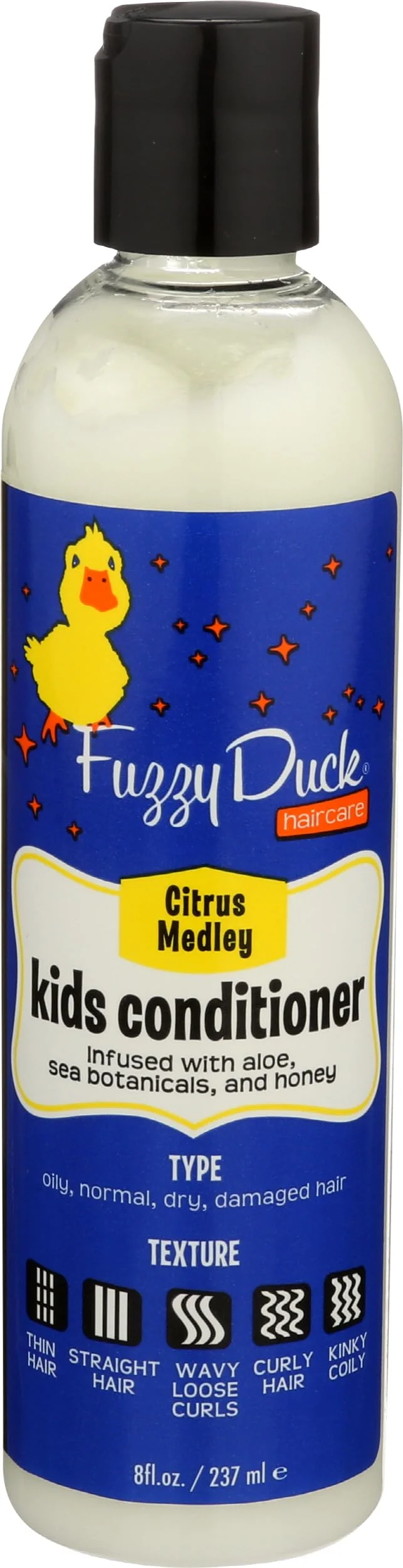 Stylish FuzzyDuck Kids Conditioner - Hair Products for Kids Made with Aloe Sea Botanicals Honey to Boost Moisture Frizz Control Manageability for Silky Fine Crafted