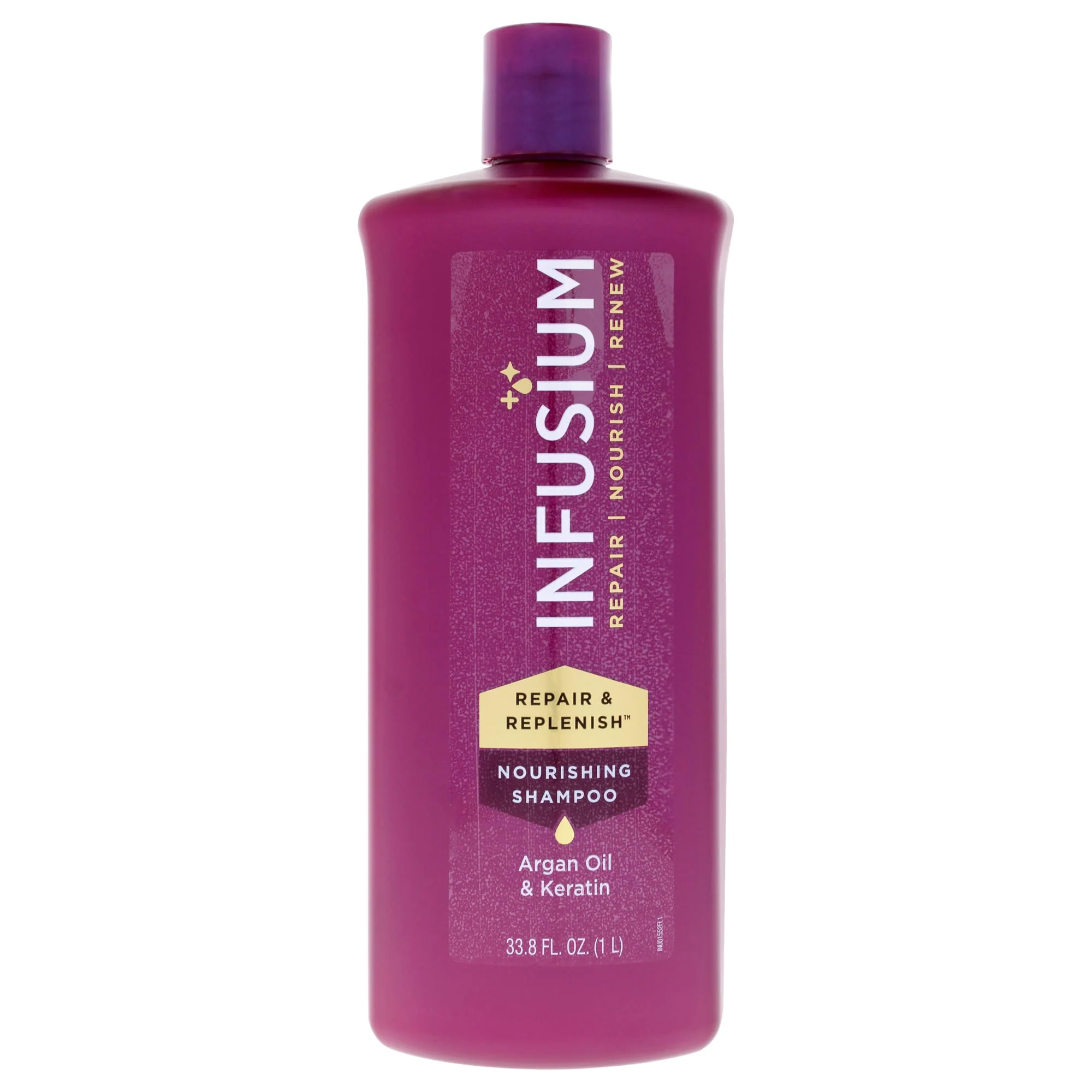 Long-Lasting Infusium Repair and Replenish Nourishing Shampoo - Hydrating and Clarifying Shampoo for Build Up - Ceramides Keratin and Argan Oil - 33.8 oz Expertly Made