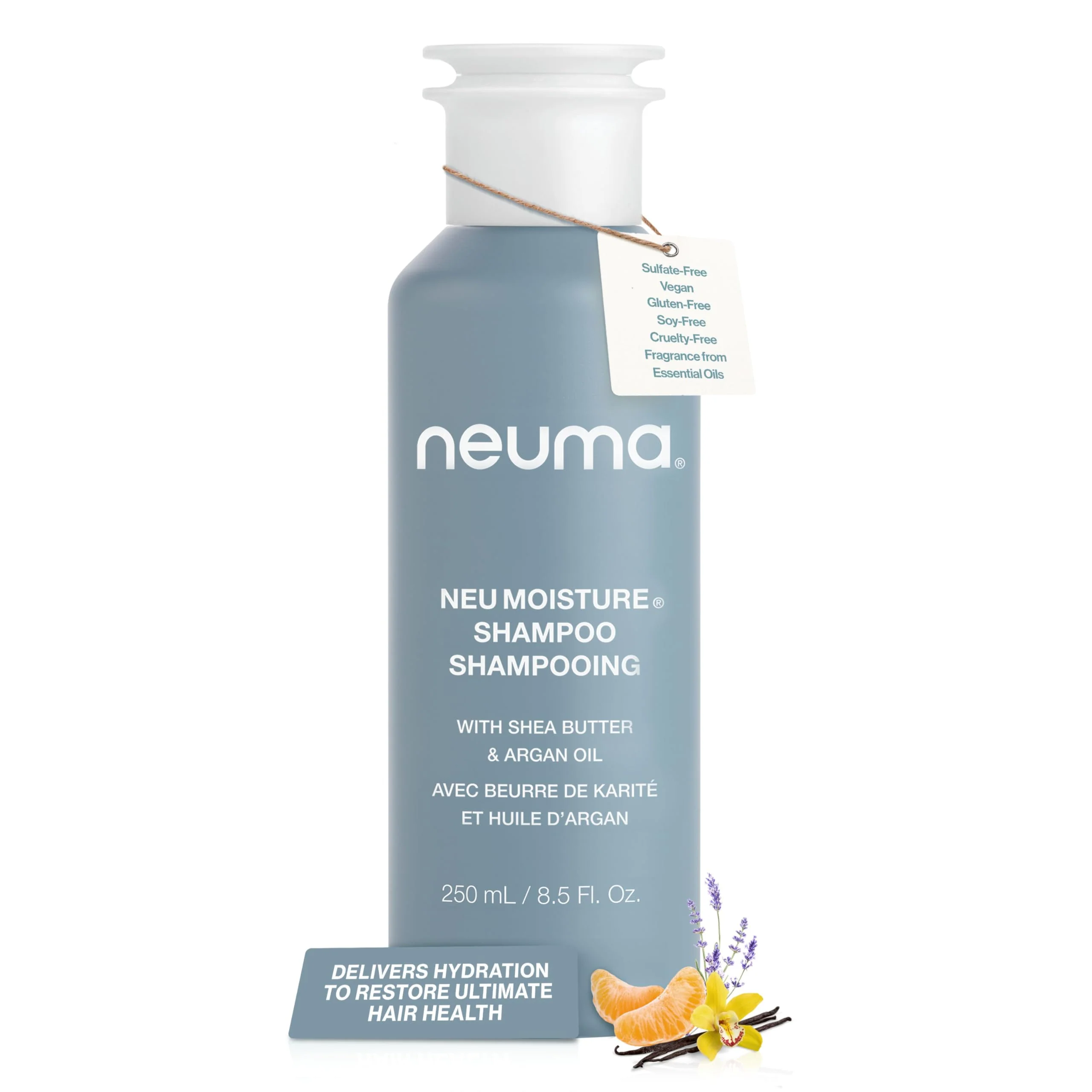 Trendy Neuma Neu Moisture Shampoo 8.5 Fl. Oz. Moisture Shampoo Lavender Mandarin Vanilla Scent Premium Material