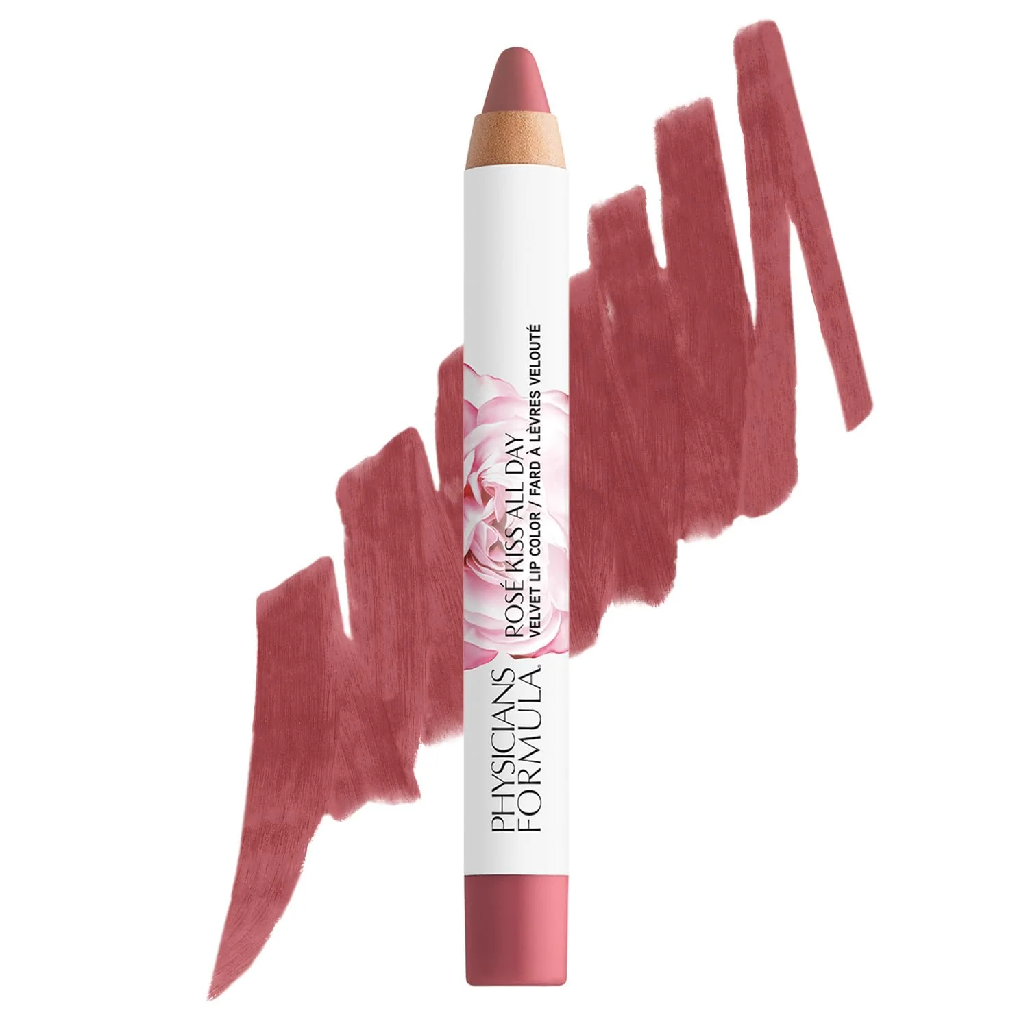 Premium Material Physicians Formula Rosé Kiss All Day Velvet Lipstick Lip Color Makeup Red First Kiss Dermatologist Tested Clinicially Tested Responsible