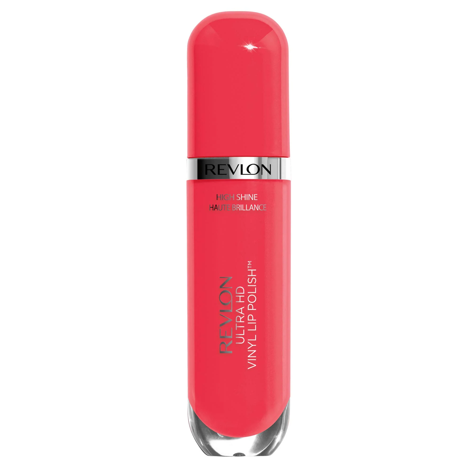 Casual Revlon Ultra HD Vinyl Lip Polish Liquid Lipstick Power Up Bright Coral Gloss Quality
