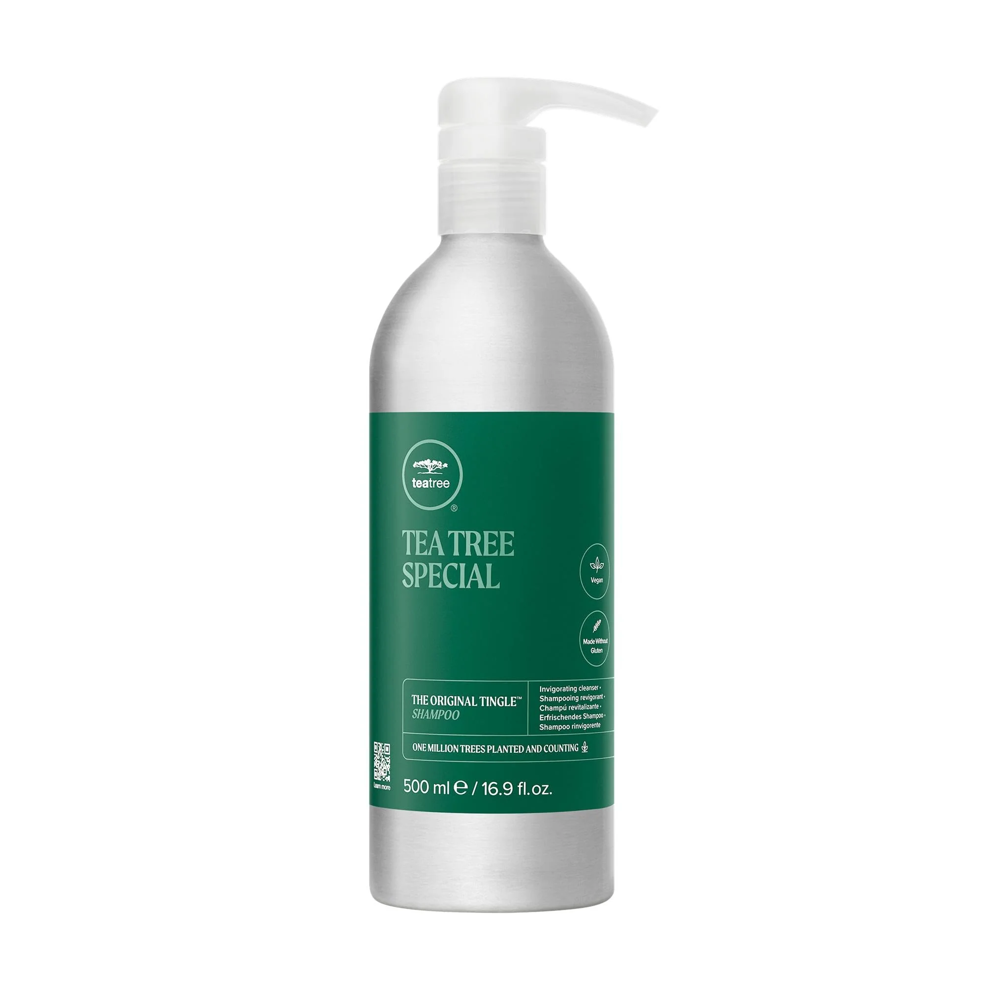 Original Tea Tree Special Shampoo Aluminum Bottle Deep Cleans Refreshes Scalp For All Hair Types Especially Oily Hair 16.9 oz Expertly Made