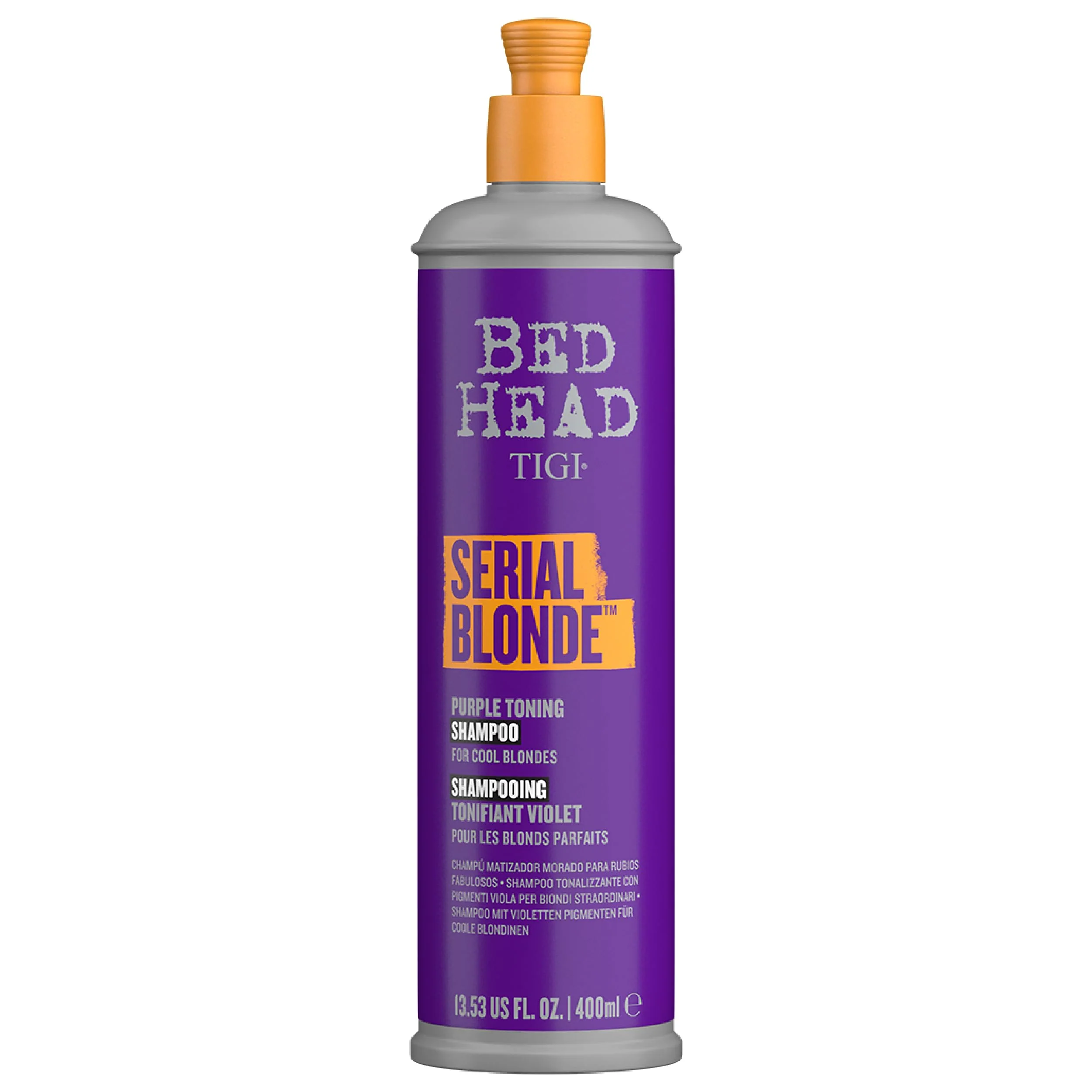 Premium Material TIGI Bed Head Purple Toning Shampoo for Chemically Treated Hair Serial Blonde Sulfate- Shampoo 13.53 fl oz Efficient