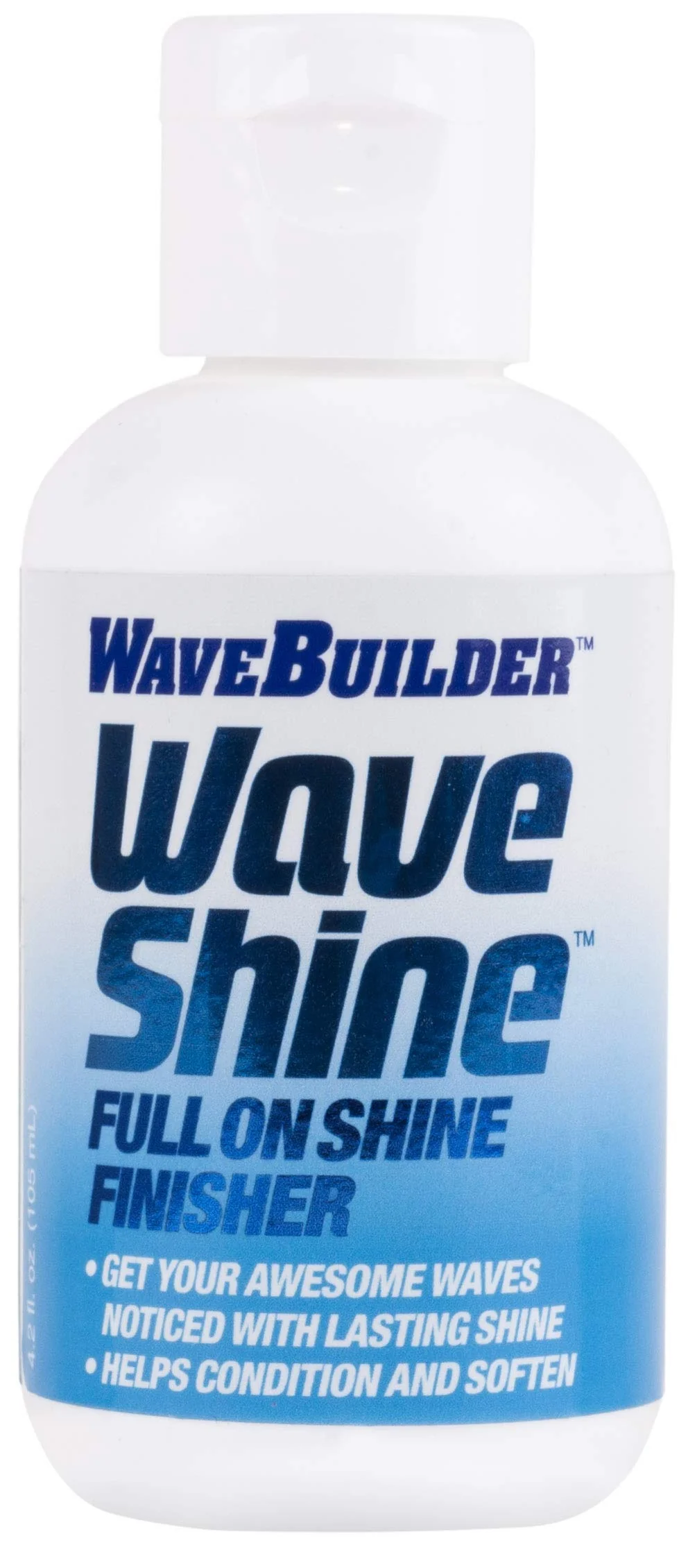 WaveBuilder Wave Shine Full On Shine Finisher Helps Condition and Soften Hair 4 fl oz Superior