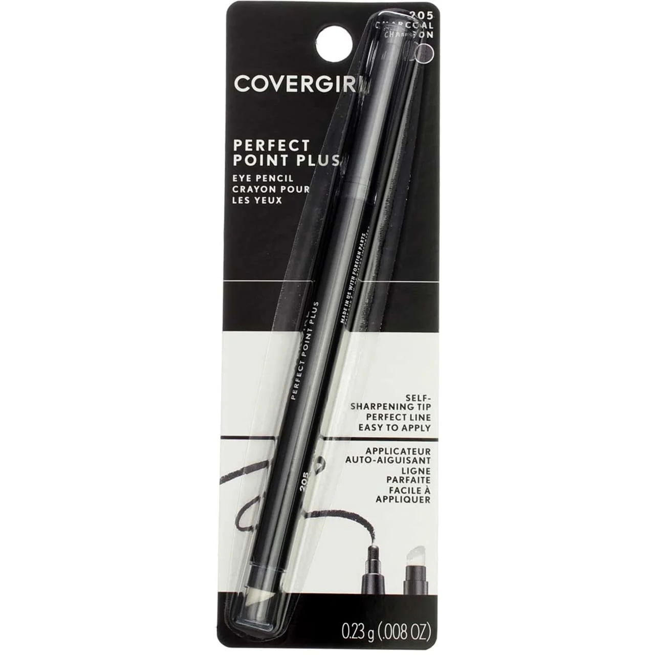 Secure COVERGIRL Eyeliner Charcoal Self Sharpening Pencil Pack of 4 Artisan